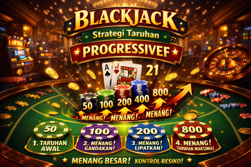 Blackjack: Strategi Taruhan Progressive